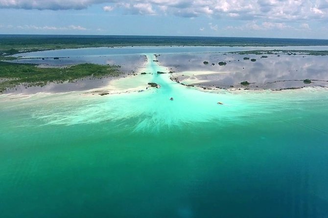 1 Day Tour to Bacalar, Cenotes and 7 color Lagoon with lunch from Cancun - Bacalar town lunch, letters photo, and the San Felipe vibe