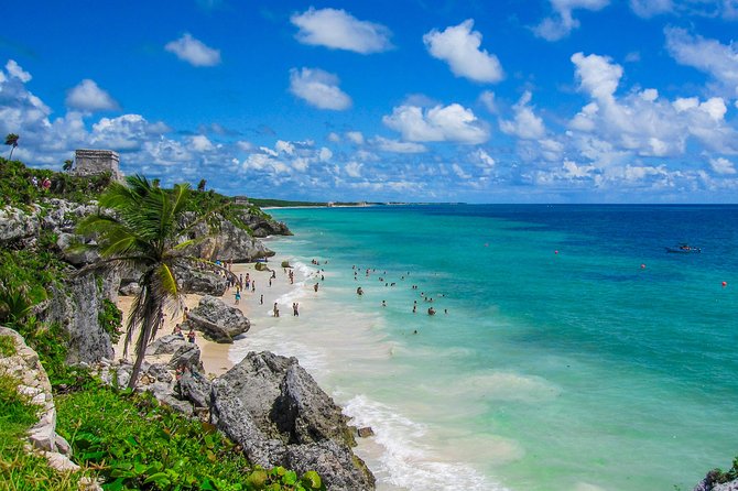 4x1: Coba, Cenote, Tulum and Playa del Carmen Tour from Cancun - Cenote Kuxtal swim: your included entrance, plus the life jacket fee