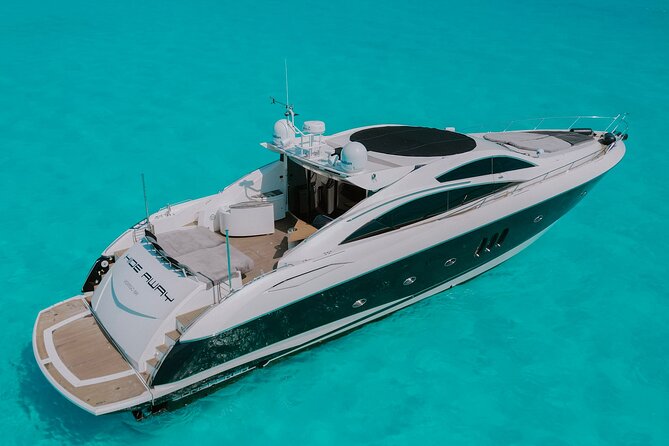 82 Feet Mega Yacht Rental up to 15pax in Cancun - Cruise the Cancun Waters, Then Arrive at Isla Mujeres for the Snorkel Stop
