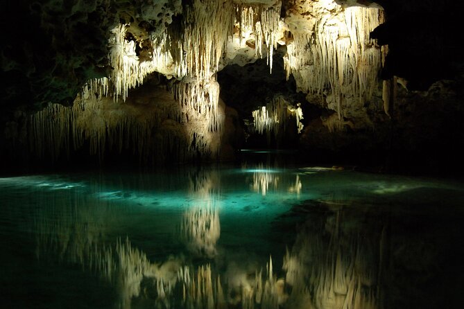A secret river adventures tour. Explore the nature wonders of the Riviera Maya - The Room of Peace: the calm contrast after the caves
