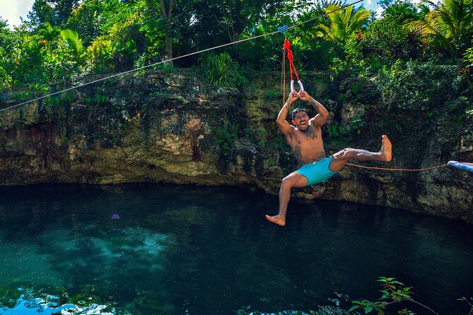 Adrenaline Adventure, Zip Line, ATV and Cenote Maya - Zip Lines, Hanging Bridges, and Rappelling with Safety First