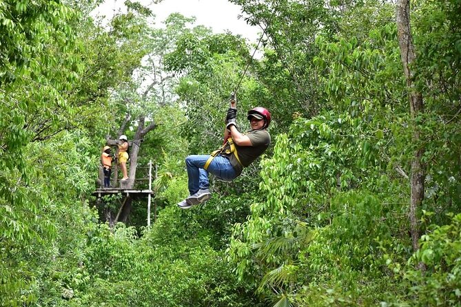 Adrenaline Tour with ATV, Zipline, and Cenote from Cancun - The cenote swim and diving stop: where the day pays off