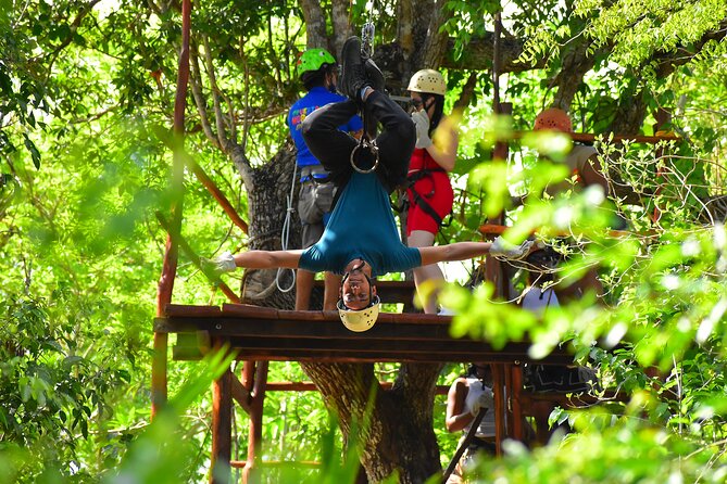 Adventure in Puerto Morelos: ATVs, Ziplining, Cenote Exploration - Zipline in the Jungle Canopy: Three Lines, Weight Limits, and Phone Rules