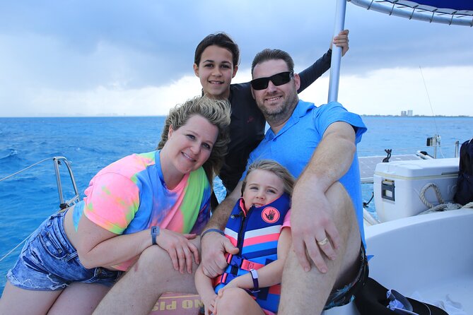 All Inclusive Isla Mujeres Catamaran - What you board at Playa Tortugas, and how the day starts
