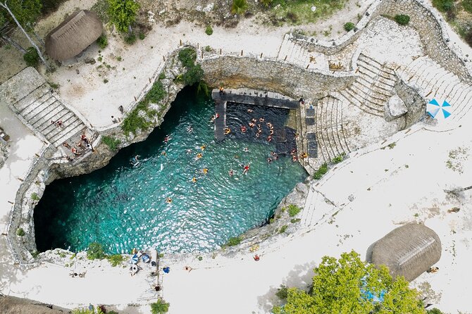 Amazing adventure Tulum, Coba, Cenote and Playa del Carmen Tour. - Cenote Kuxtal: sacred sinkhole, and how to not damage the water