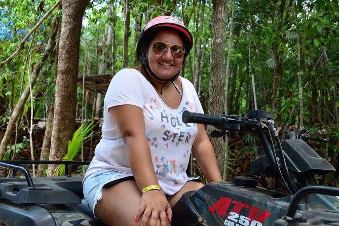 ATV Adventure from Cancun: Shared or Individual Ride - A Half-Day Mix of Zipline, ATV Trails, and Cenote Swim