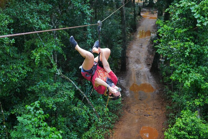 ATV and Zipline and Cenote Adventure with food included in Cancun - Zip Lines and Hanging Bridges: The Jungle View Component