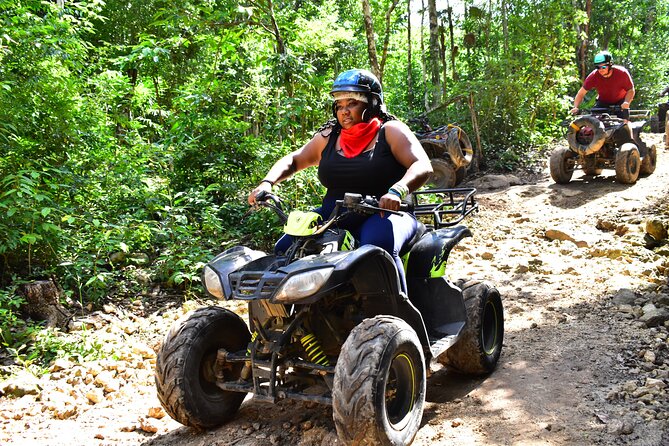 ATV's (shared), Ziplines & Cenote! Half-Day with Transportation from Cancun - ATV, Zip-lines, and a Cenote Swim: The Point of This Half-Day