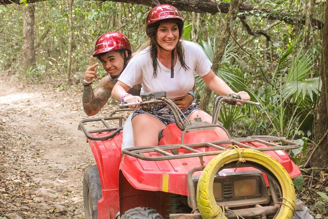 ATV shared experience, Ziplines and Cenote swim experience in one Adrenaline day - Cancun to La Ruta de los Cenotes, with less hassle than DIY