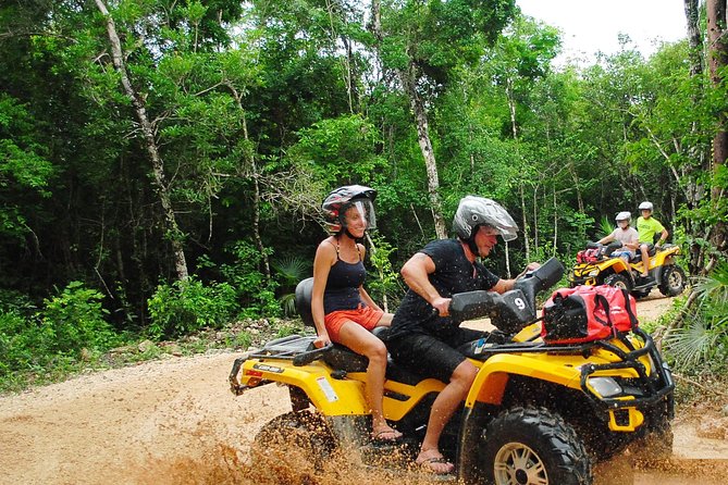 ATV Xtreme and Zipline Tour from Cancun - Cenote time: limestone caves, chilly water, and optional snorkeling