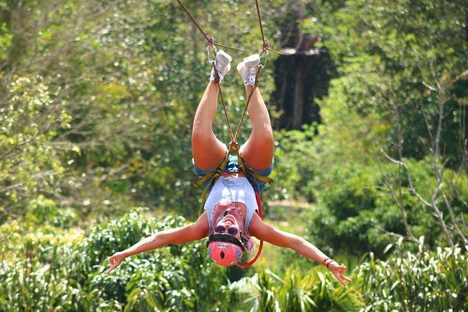 ATV, Ziplines & Cenote. Lunch & Tequila Tasting Included - Ziplining Over the canopy: the 4-zipline circuit and hanging bridges