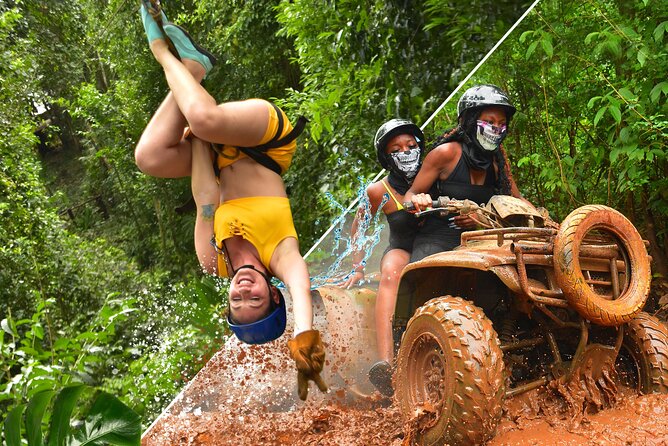 ATV, Ziplining & Cenote Tour, Transportation & Tequila Tasting - ATV riding in the Mayan jungle: dust, wildlife, and clear rules