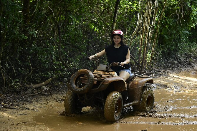 Atvs, Ziplines and Cenote from Cancun or Riviera Maya snack and water included - Cenote swimming: sacred water, quick refresh, and cave reality
