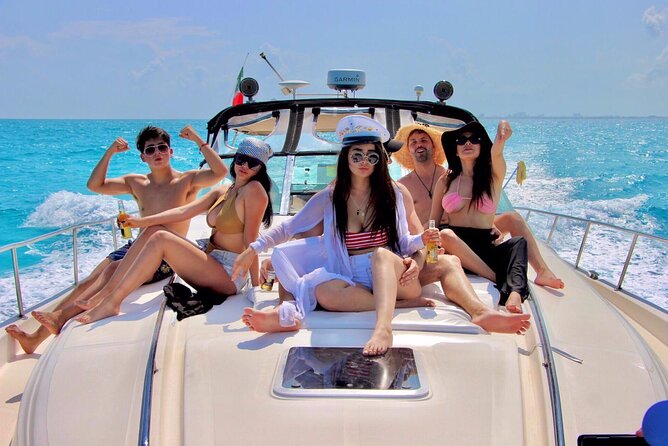 Beautiful Yacht SeaRay 48ft / 15PAX 25P16 - Choose Isla Mujeres or a Cancun Bay Cruise, Then Match It to Your Day