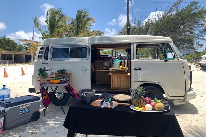 Cancun Beach Seafood Barbecue Class in a Kombi - What happens when weather turns: beach to safer location, or full refund