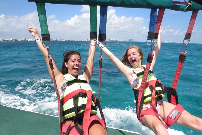 Cancun Combo Adventure: 4-Reef Stop Snorkeling and Parasail Ride - Four-Reef Snorkeling: MUSA, Turtles, and a Sunken Ship