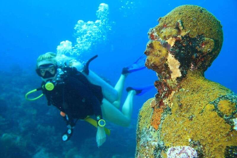 Cancun: Dive Underwater Museum & Manchones Reef - The itinerary in plain English: museum first, reef second