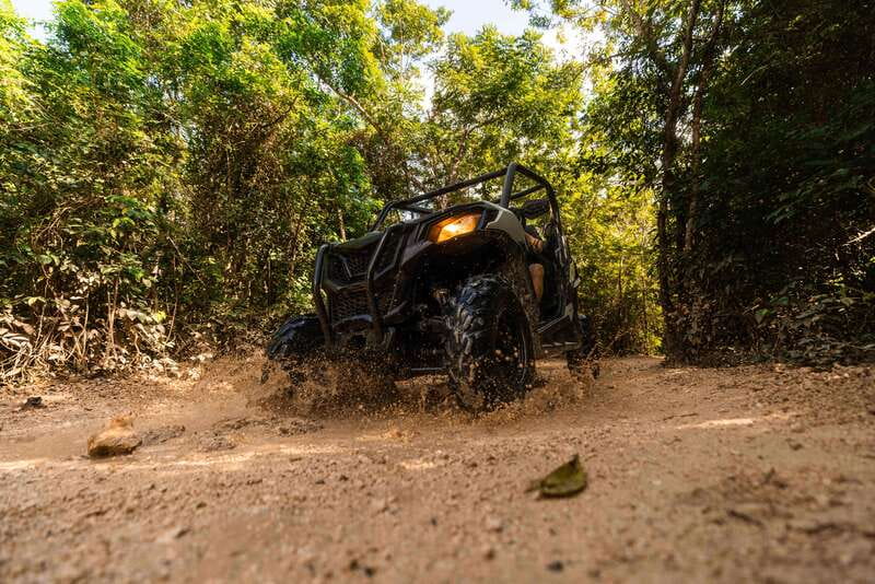 Cancún: Extreme Buggy Adventure with Ziplines & Cenote - Zip lines over the trees: adrenaline time plus splash zone moments