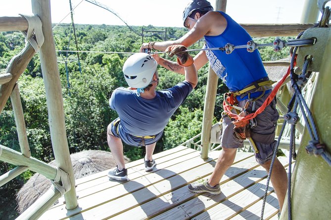 Cancun Extreme Zipline Canopy Tour - The jungle zipline course: safety gear, speed, and the “wow” factor