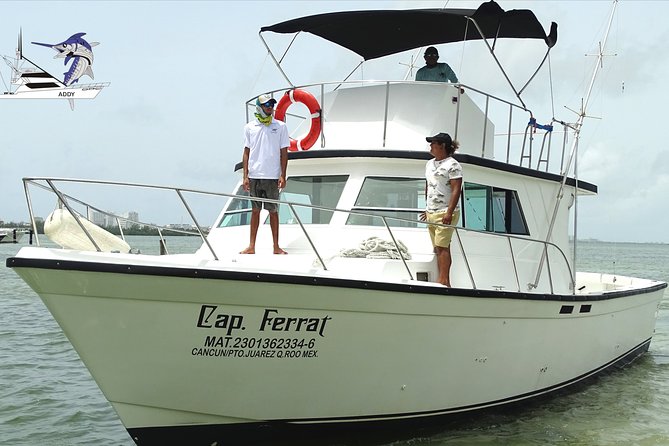 Cancun fishing charter if you don't fish you don't pay 46ft yacht 12pax 25P14 - Where you meet, and what to do when you arrive