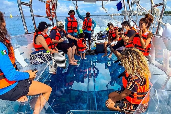 Cancun Glass Boat Sightseeing Cruise - When Rain Changes the Vibe