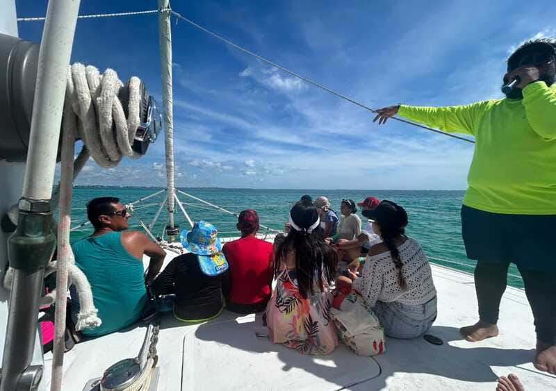 Cancun: Isla Mujeres Catamaran with buffet, drinks & snorkel - Isla Mujeres arrival: the transition from sea time to island time