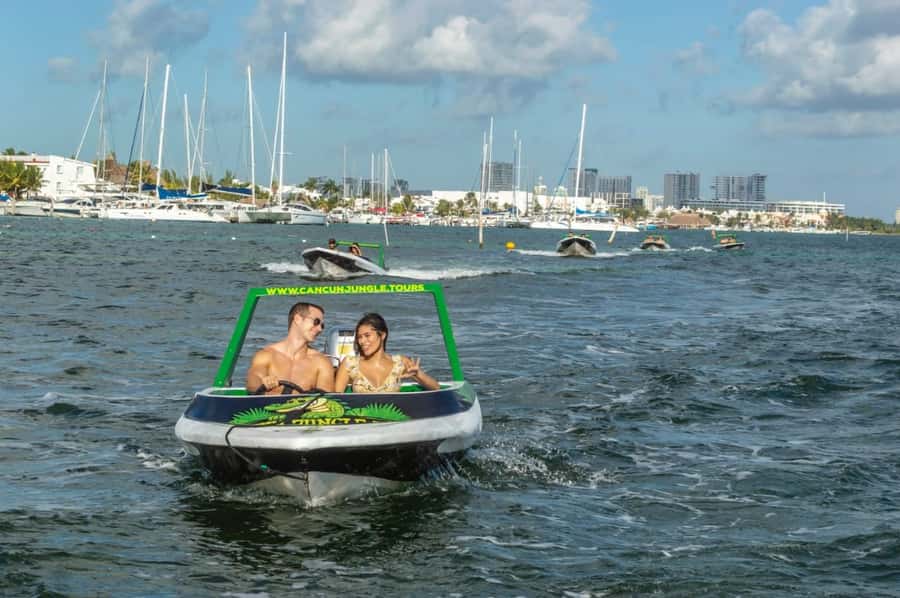 Cancun: Jungle Speedboat and Snorkeling Tour Adventure - Hotel Zone Sightseeing Stop And El Meco Archaeological Site
