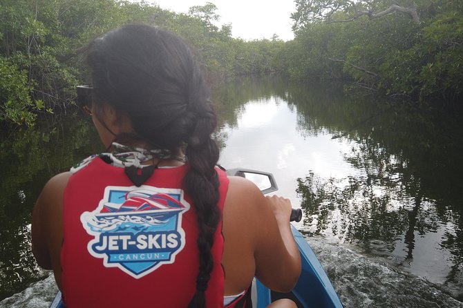 Cancun mangrove jet ski tour: 1 rider per jet ski - Getting ready at the dock: what to expect before you go fast