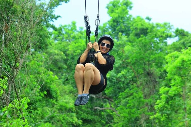 Cancun Mayan Pass: ATV, Cenote, Zipline, Transportation & Horses - Entering the Mayan Jungle Rush park: what the day feels like