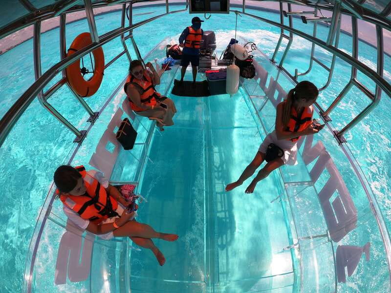 Cancún: Nichupté Lagoon Transparent Boat Tour with Drinks - Key things to know before you go