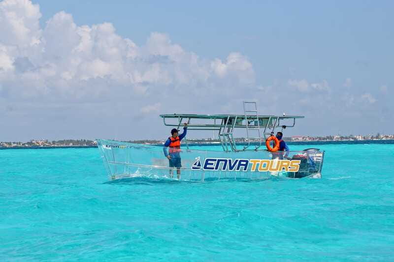 Cancún: Nichupté Lagoon Transparent Boat Tour with Drinks - Transparent hull, clear photos, and what you are really buying