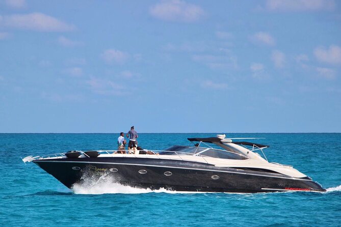 Cancun Private 60FT Yachts Rental for up to 20 People - What You Actually Get On Board: A/C, Music, Water, and Safety