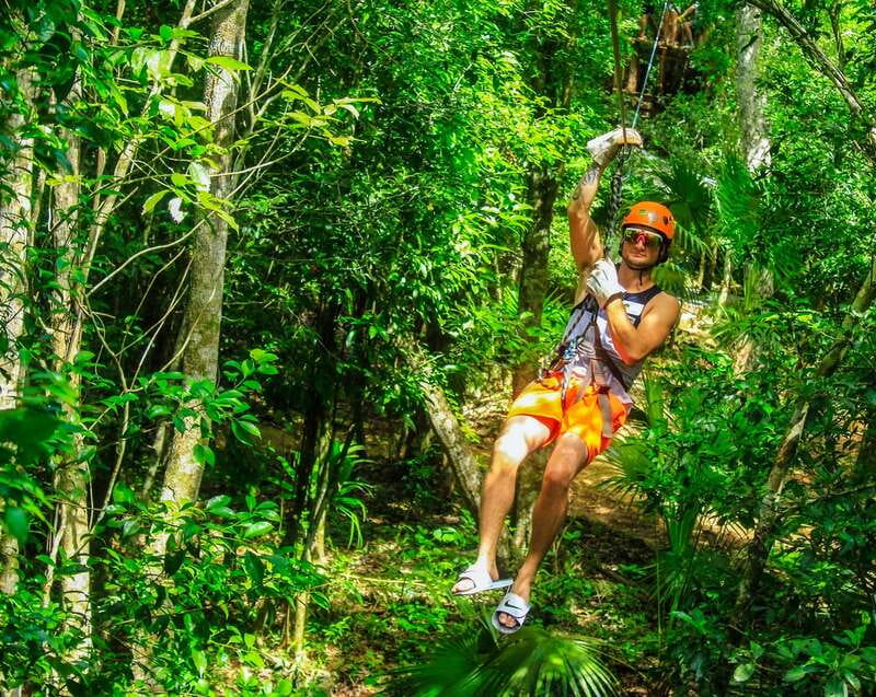 Cancun & Riviera Maya: ATV, Zipline, & Cenote Combo Tour - Zip lines above the trees: three runs, real balance time