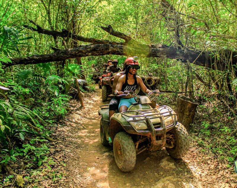 Cancun & Riviera Maya: ATV, Zipline, & Cenote Combo Tour - Cenote Verde Lucero: stairs, platforms, and 45 minutes in the water