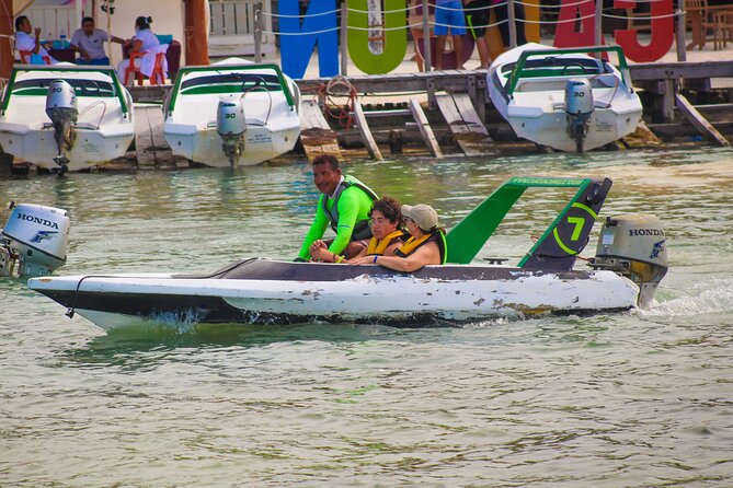 Cancun Speedboat with Crocodile Watching Jungle Tours Adventure - Laguna Nichupte at night: how the hunt works