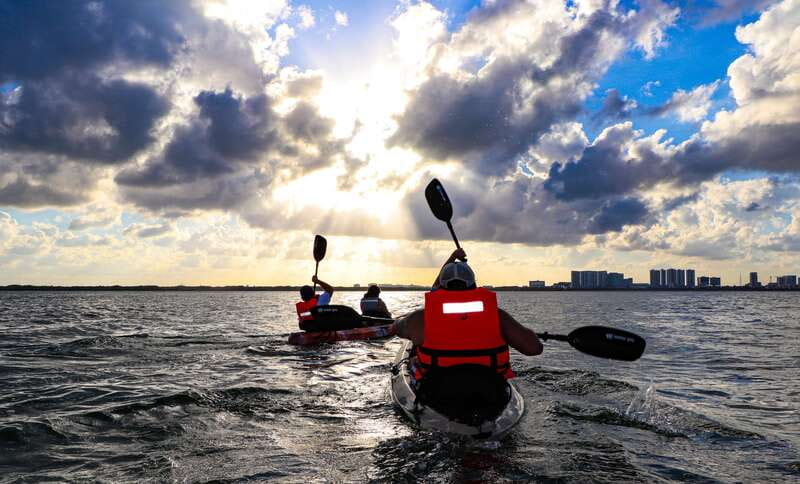 Cancun: Sunset Kayak Experience in the Mangroves - First Paddle Through Nichupté Mangrove Channels (The 45-Minute Guided Run)