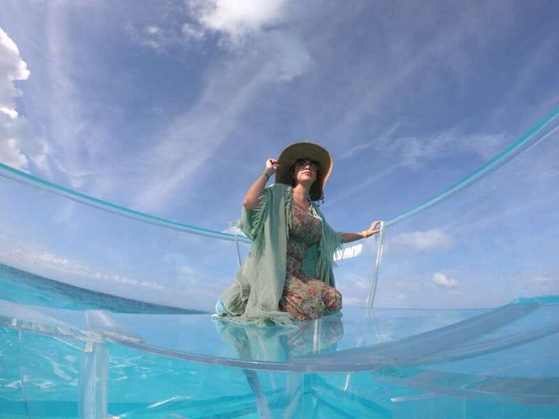 Cancun: Transparent Boat Tour with Drinks - Nichupte Lagoon cruise: the protected-water part that makes spotting easier