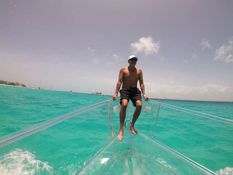 Cancun: Transparent Boat Tour with Drinks - Price and value: $45 plus a 100 MXN dock fee