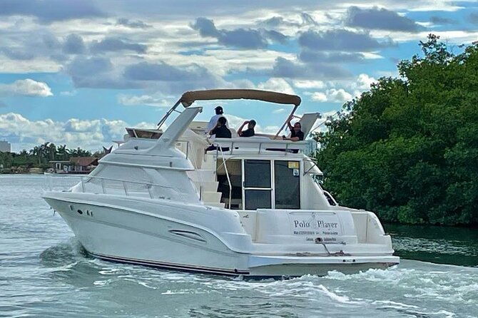Cancun Yacht Tour - SEARAY YACHT 46 FT GREAT FOR SUNSET 15 PEOPLE MAX 25P9 - The Route That Makes This Tour Feel Worth It