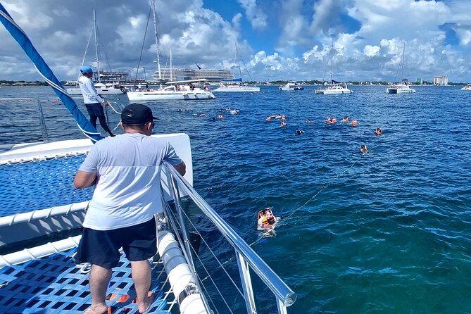 Catamaran Adventure Isla Mujeres with Snorkeling and Beach Club - Stop 2 and 3: Snorkeling at El Meco reef (and how to make it beginner-friendly)