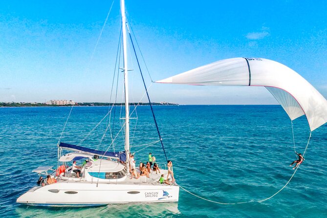Catamaran family friendly Tour to Isla Mujeres with lunch - Quick hits before you go