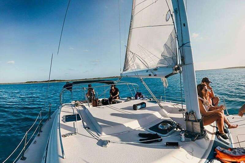 Catamaran party Isla Mujeres with drinks & lunch - Isla Mujeres free time: shopping, sights, and walkable exploring