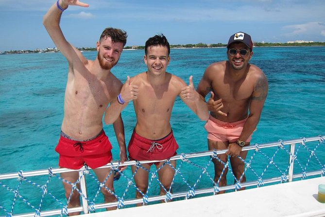 Catamaran Tour to Isla Mujeres all Included - Photos, tips, and the Ice Bar courtesy stop