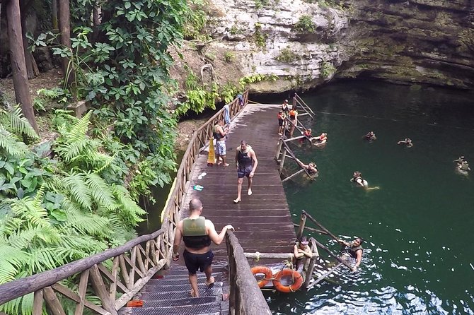 Chichen Itza Day Trip Exclusive Nool-Ha Cenote & Valladolid Visit - Cenote Nool-ha: clear water, life vest included, and a tight time window