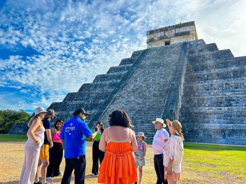 Chichen Itza: First Access Half-Day Guided Tour with Guide - The guided Chichen Itza walk: temples, carvings, and El Castillo