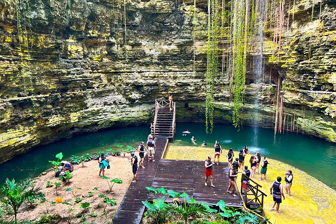 Chichen Itza, Valladolid & Cenote Private Tour with Buffet Lunch - Chichikan cenote swim, buffet lunch, and tequila tasting
