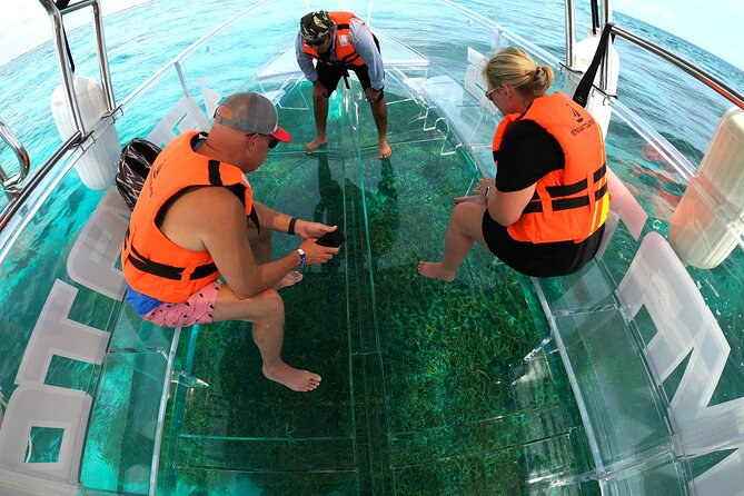 Clearboat: Glass-bottom boat ride to the Caribean Sea - Beer and Bottled Water, Plus the On-Board Vibe