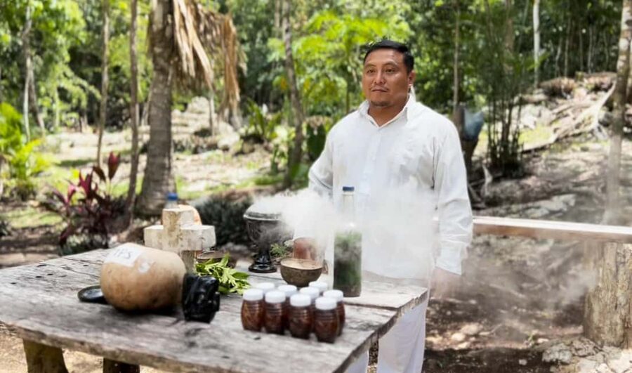 Coba, Tulum, Cenote & Lunch ECO Full Day from Tulum - Coba: reaching the base of the tallest pyramid