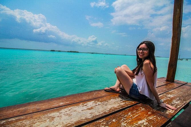 Colorful BACALAR. Incredible Pontoon Tour in one day from Cancun or Riviera Maya - Pontoon cruise through Canal de los Piratas, seven-color views