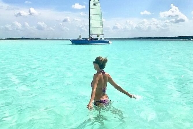 Colorful BACALAR. Incredible Pontoon Tour in one day from Cancun or Riviera Maya - Fort views and Bacalar letters for your last photo stop